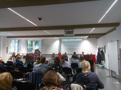 Podiumsdiskussion zu "Kinder der Utopie"; Foto: Ragna Löhring